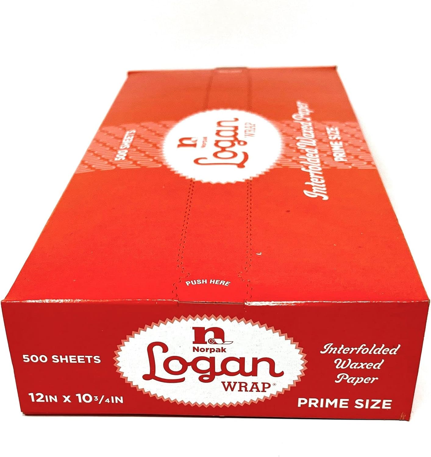 LOGAN INTERFOLDED DRY WAX PAPER, GREASE-PROOF, 12 X 10.75 IN, 500 COUNT