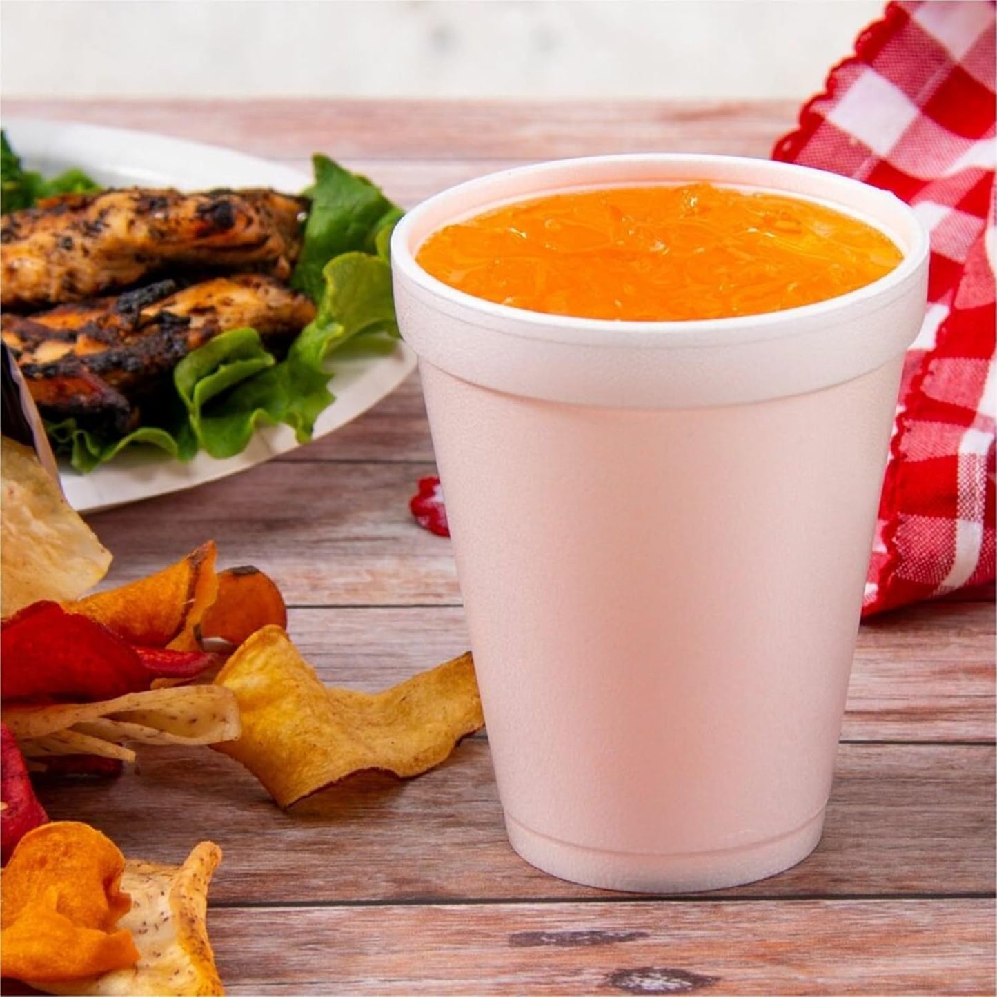 DART 10J10 FOAM DRINK CUPS, 10 OZ, WHITE 1000 COUNT