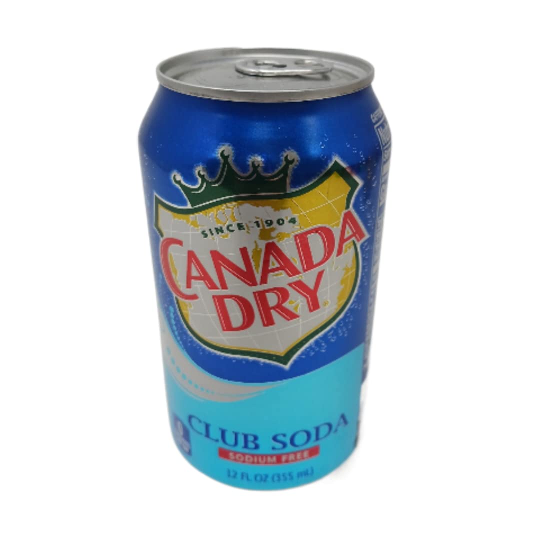 CANADA DRY CLUB SODA SPARKLING SELTZER WATER – 12 FL OZ CANS – PACK OF 15
