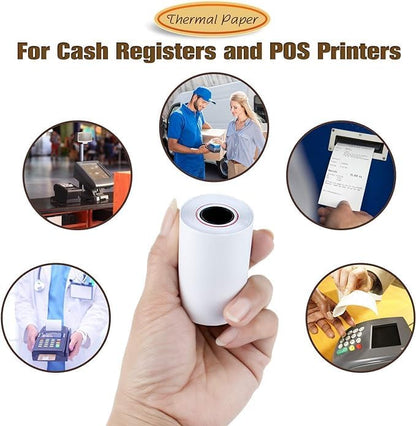 Thermal Paper Rolls, 2 1/4" x 50 ft, 50 Rolls/Case