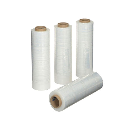 Stretch Wrap Cast Hand Shrink Film, 12" x 1500', 70 Gauge (4 Pack)