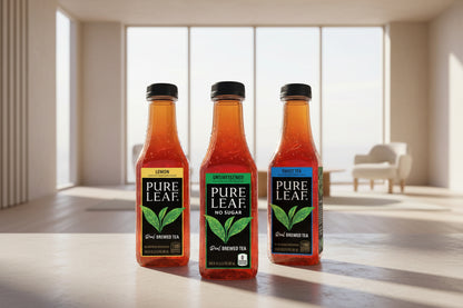 Pure Leaf Unsweetened Iced Tea – Real Brewed Black Tea, Zero Sugar, 18.5 Fl Oz Bottles – 12 Pack