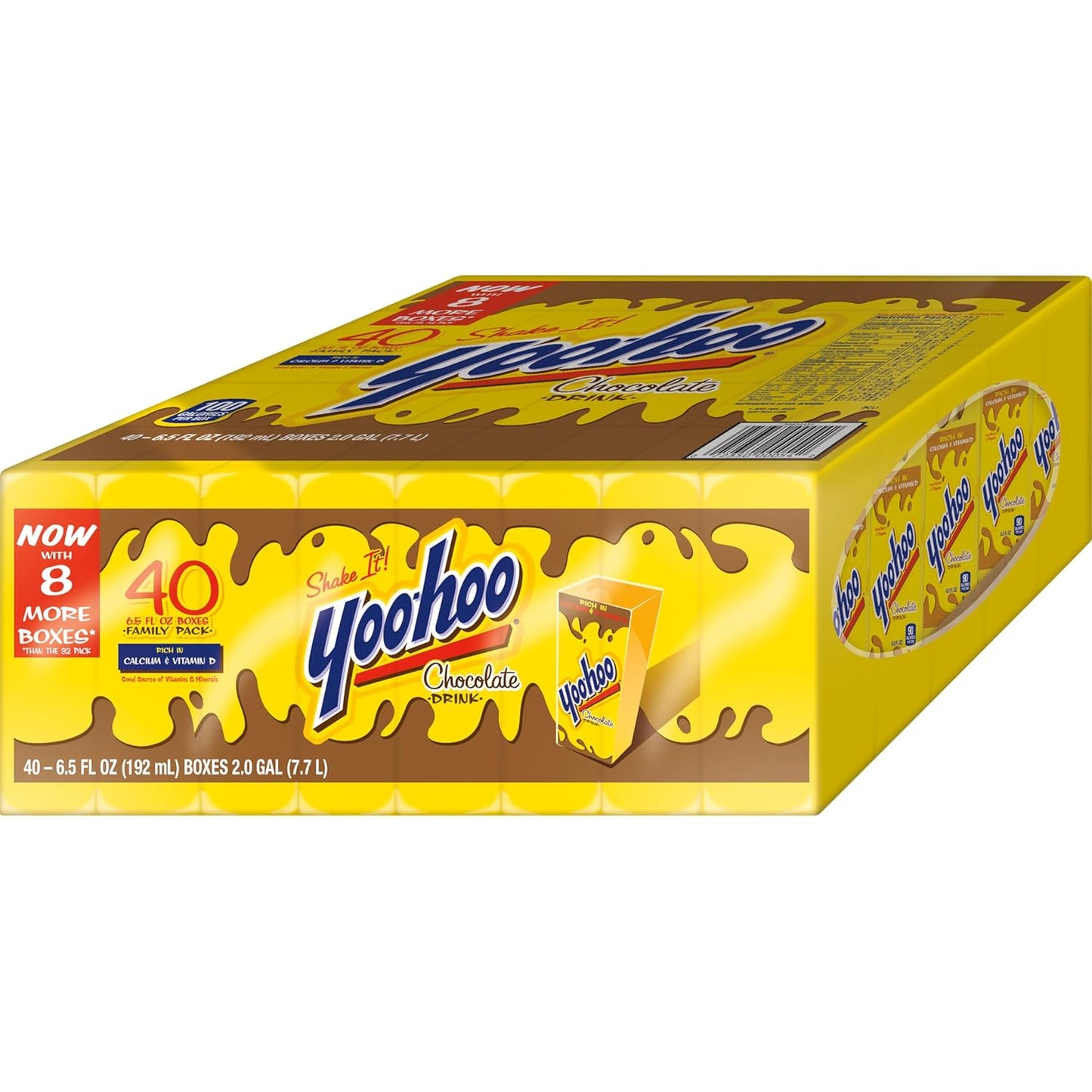 Yoo-hoo Chocolate Flavored Drink - 40 Count, 6.5 fl oz