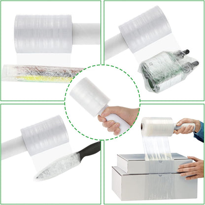 DEMAYA Stretch Film Roll 5" x 1,000' – Heavy-Duty 80 Gauge Clear Banding Film for Pallet Wrapping, Shipping, Moving & Warehouse Packaging