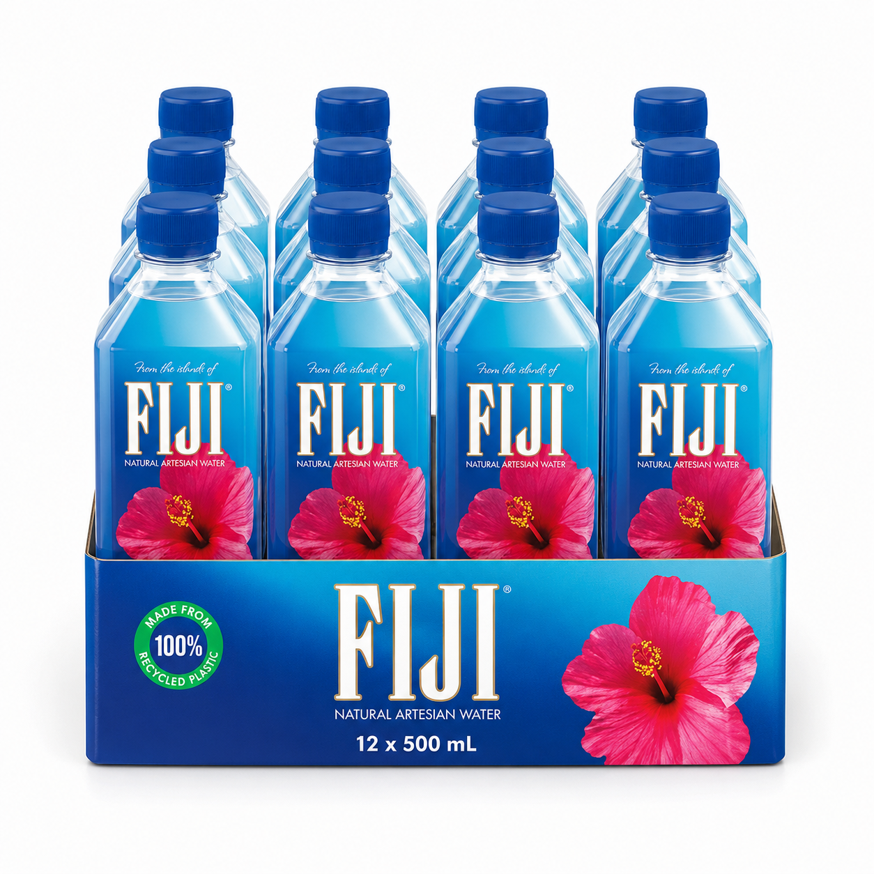 FIJI Natural Artesian Water, 500 mL Bottles, Available in 12 Pack or 24 Pack