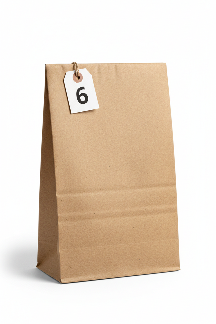 DEMAYA Brown Paper Bags 500 CT– Heavy-Duty Kraft Paper Lunch, Retail & Takeout Bags for Food Service & Everyday Use