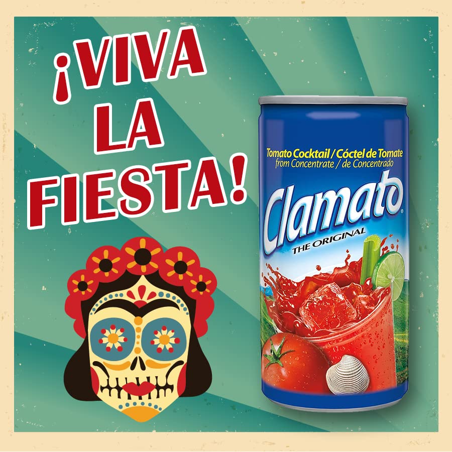 CLAMATO ORIGINAL TOMATO COCKTAIL – 5.5 FL OZ CANS – PACK OF 6