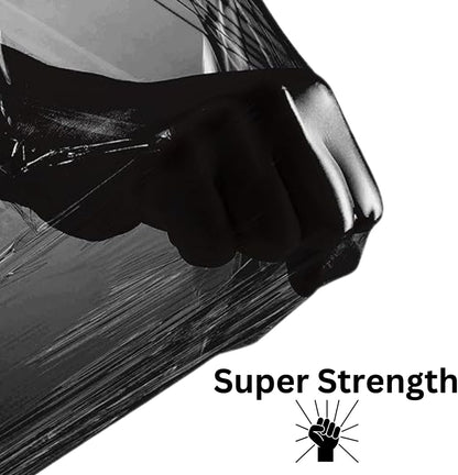 BLACK STRETCH WRAP FILM – SELF-ADHESIVE – 18 INCH X 1500 FT – 80 GAUGE – 4 ROLLS CASE