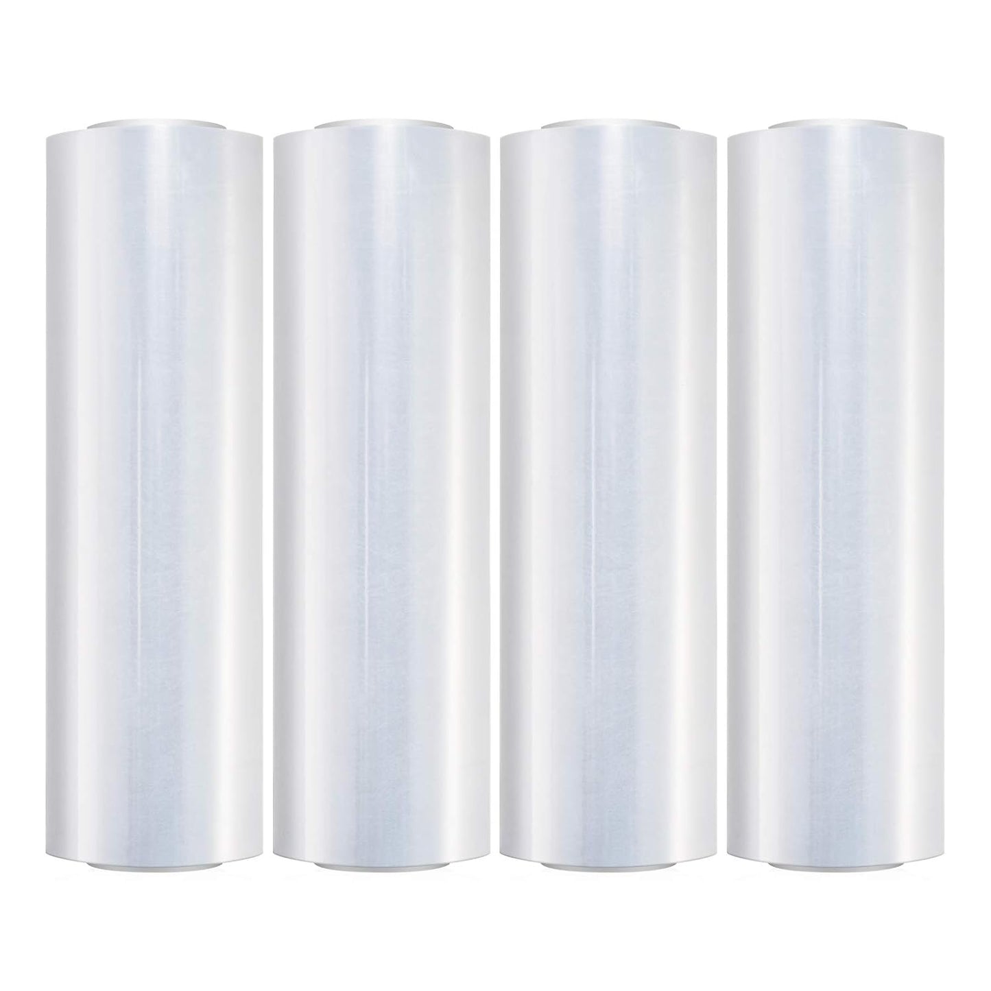 INDUSTRIAL & CLEAR PALLET STRETCH WRAP, 18" X 1500 FT, 80 GAUGE CLEAR (1 ROLL)