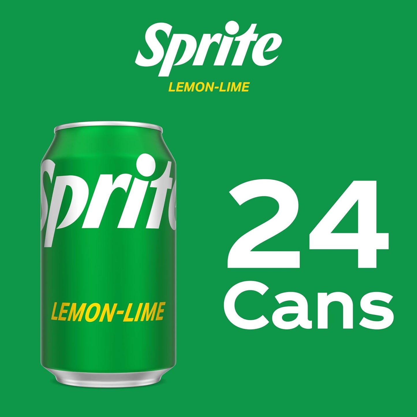 Sprite Lemon-Lime Soda – Crisp, Caffeine-Free, 12 Fl Oz Cans – 24 Pack