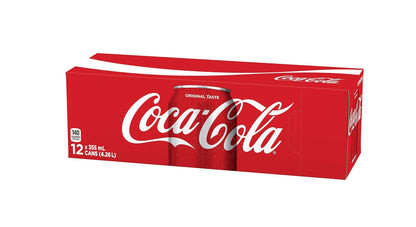 COCA COLA CLASSIC COKE – 12 FL OZ CANS – PACK OF 12 – IMPORTED FROM CANADA