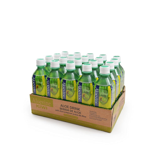 ALOEVINE ALOE VERA KIWI DRINK 16.9 FL OZ – WITH ALOE CHUNKS – 20 PACK