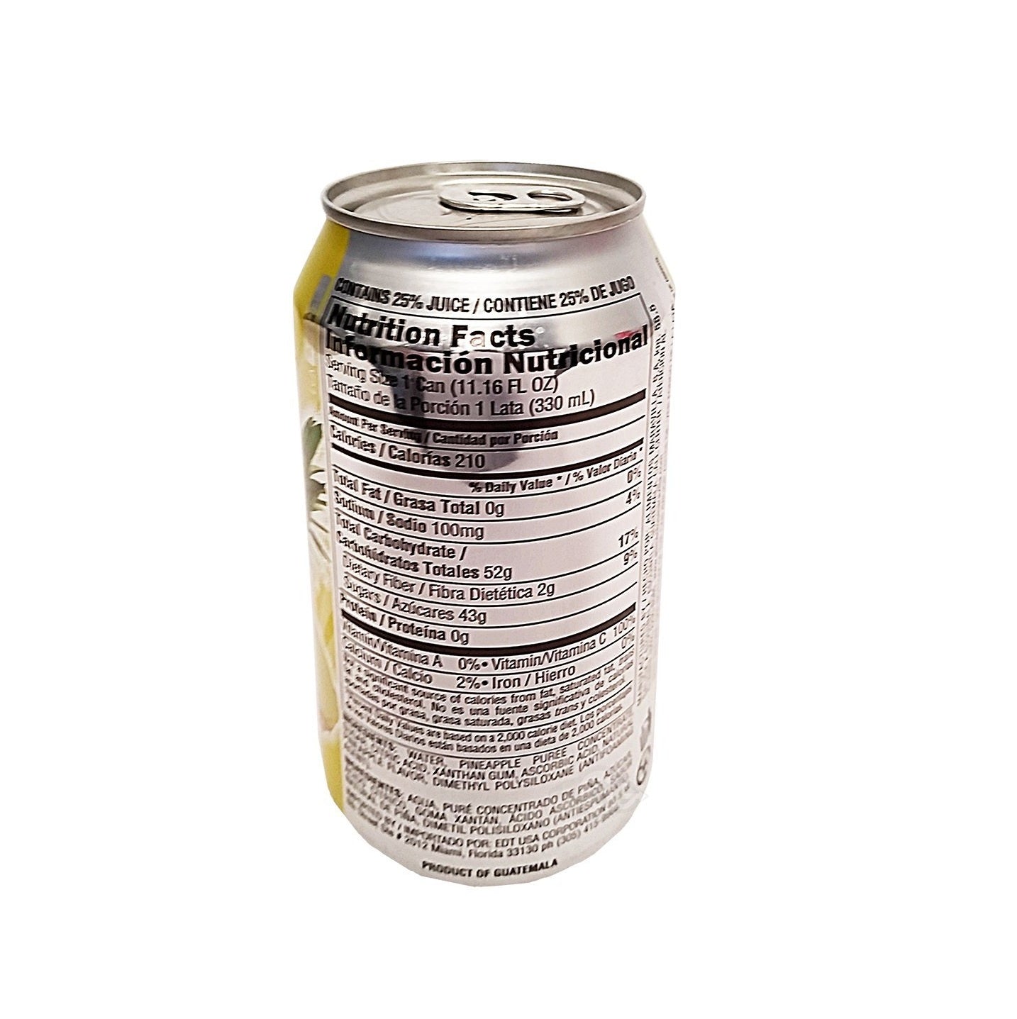 DEL FRUTAL PINEAPPLE NECTAR, 11.16 OZ (6 PACK)