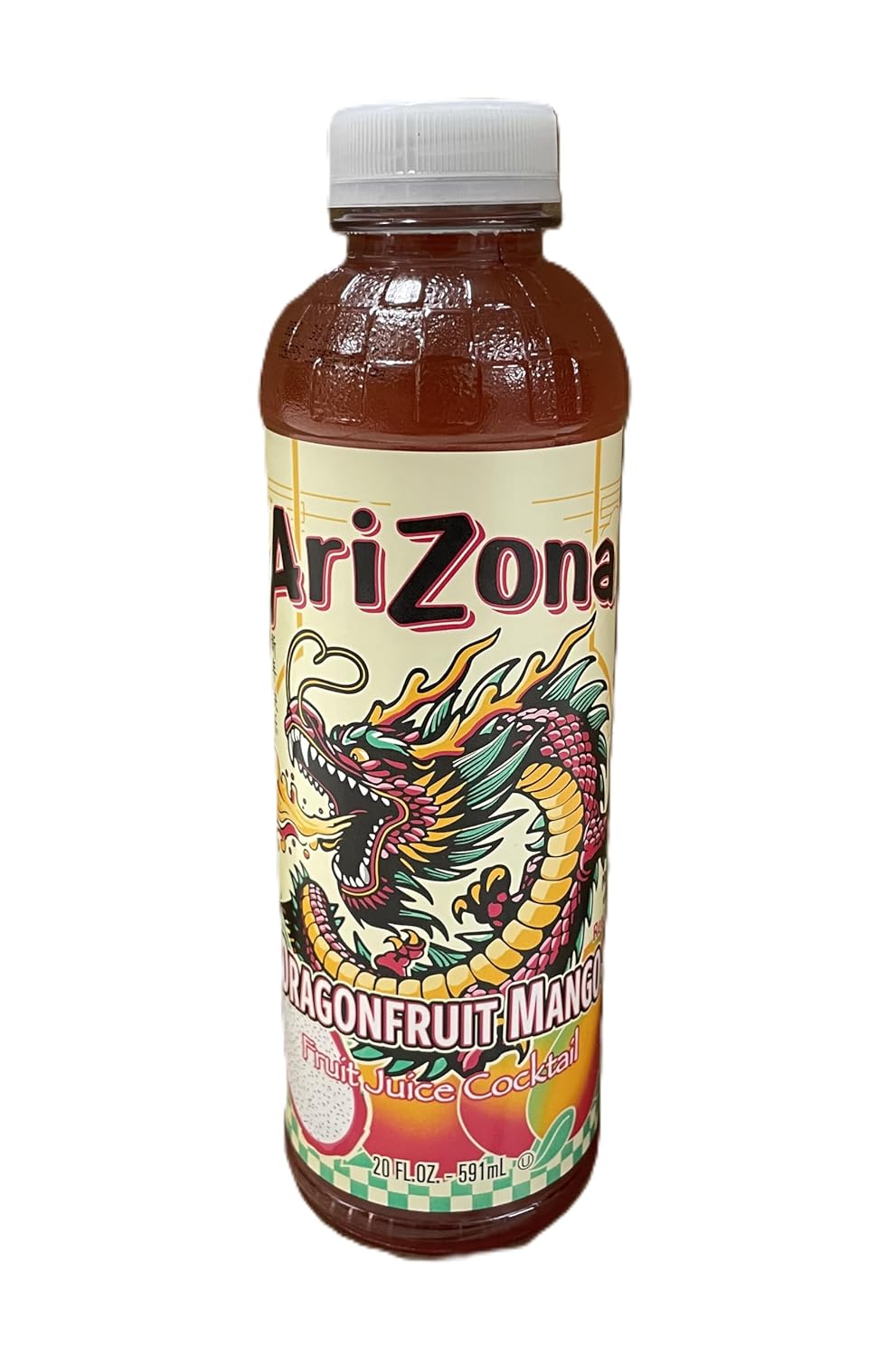 ARIZONA DRAGON FRUIT MANGO JUICE COCKTAIL – 20 FL OZ BOTTLES – PACK OF 24