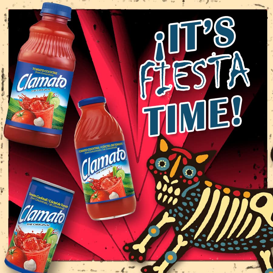 CLAMATO ORIGINAL TOMATO COCKTAIL – 5.5 FL OZ CANS – PACK OF 6