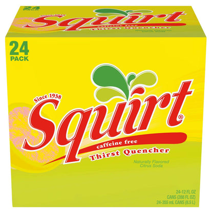 Squirt Citrus Soda, 12 oz Cans (Pack of 24) – Crisp & Refreshing Grapefruit Citrus Soft Drink