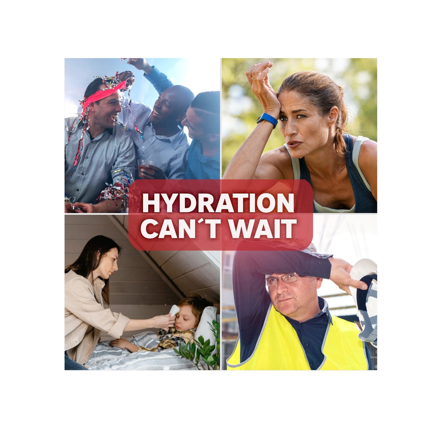 ELECTROLYTE SOLUTION DRINK, STRAWBERRY BANANA FLAVOR, 1 LITER BOTTLES (4 COUNT)