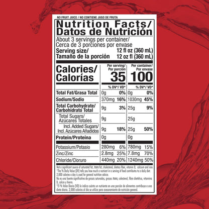 ELECTROLYTE SOLUTION DRINK, STRAWBERRY BANANA FLAVOR, 1 LITER BOTTLES (4 COUNT)