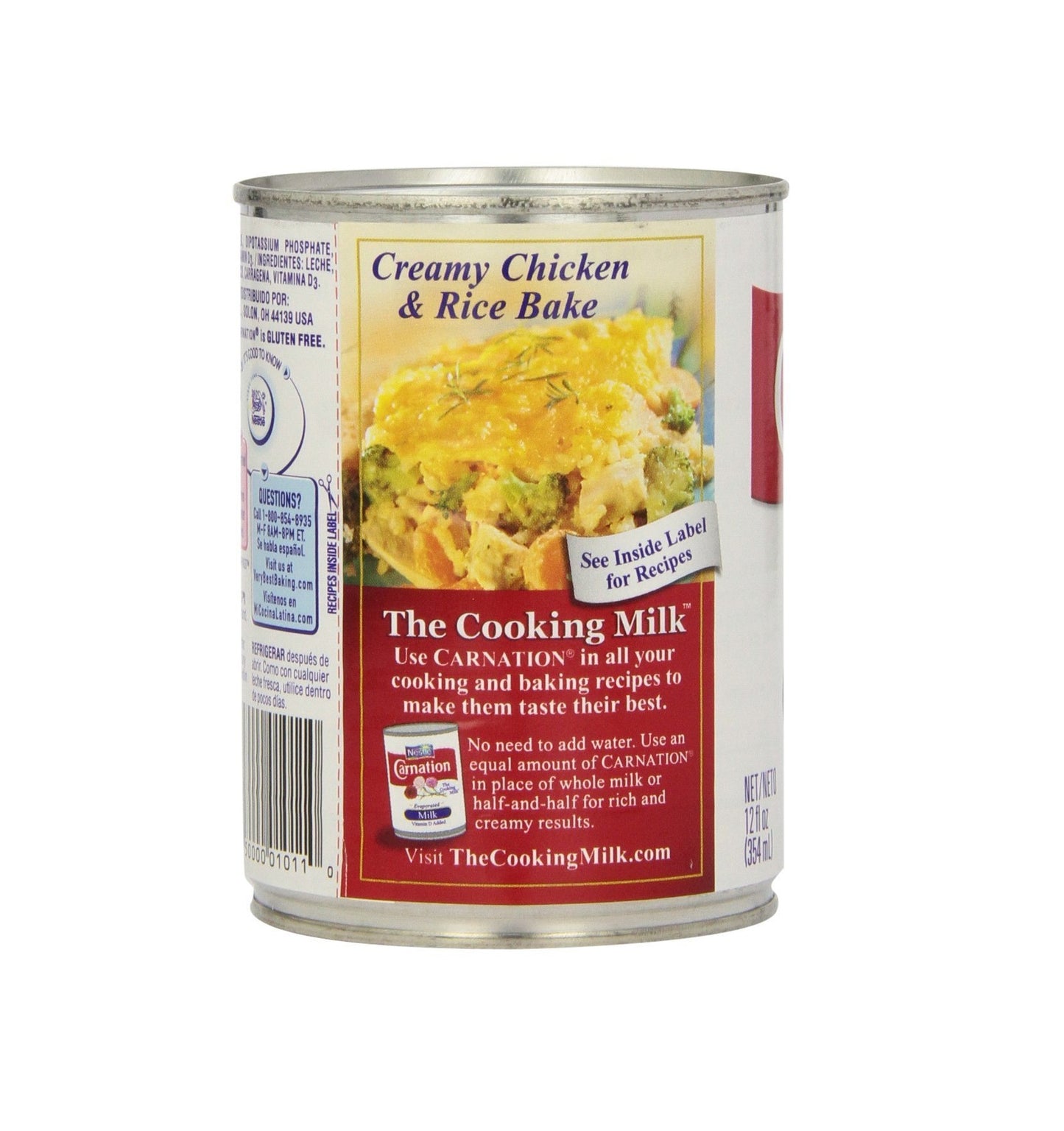 CARNATION EVAPORATED MILK – 12 FL OZ CANS – PACK OF 24 Rich & Creamy Cooking Milk for Baking, Sauces & Recipes | Shelf-Stable