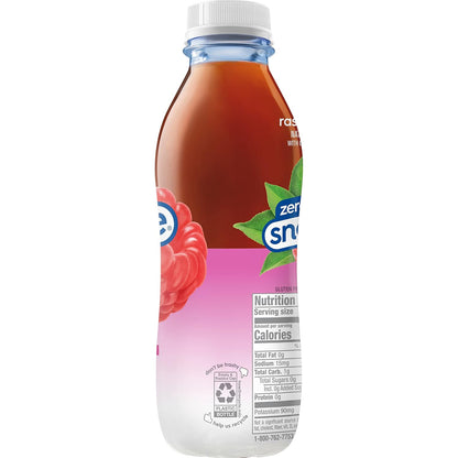 Snapple Zero Sugar Raspberry Tea – 16 Oz Bottles – 12 Pack