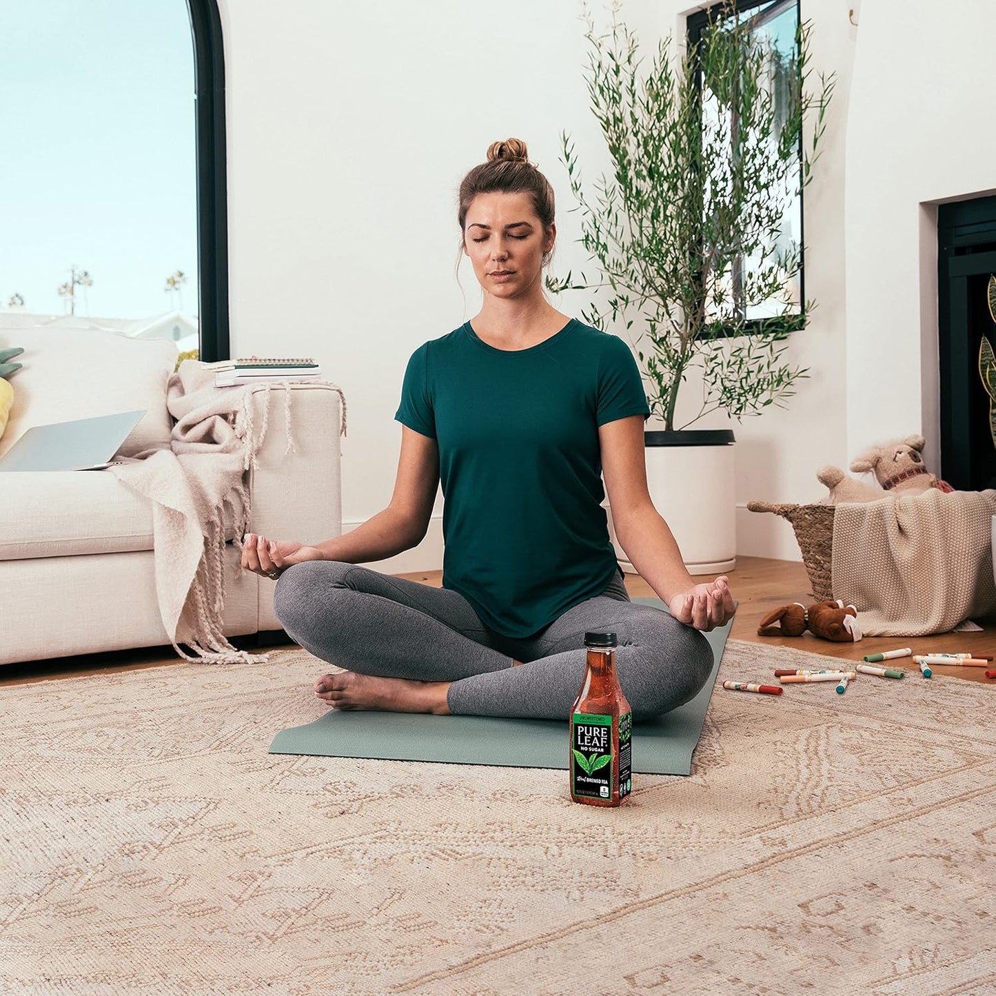 Pure Leaf Unsweetened Iced Tea – Real Brewed Black Tea, Zero Sugar, 18.5 Fl Oz Bottles – 12 Pack