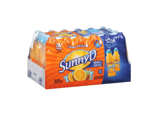 SunnyD Tangy Original Juice Drink, 11.3 oz Bottles (Pack of 24) – Bold Citrus Flavor, Perfect for On-the-Go Refreshment