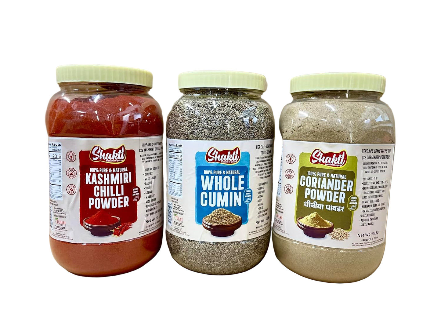 Shakti Whole Cumin Seeds – 100% Pure And Natural, 5 Lb