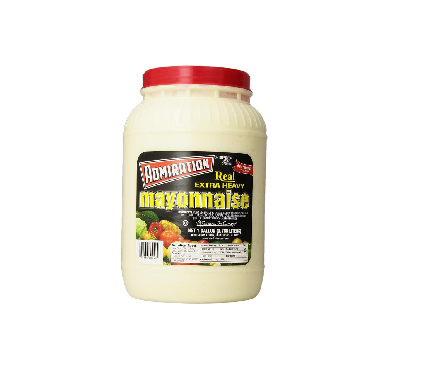 ADMIRATION REAL EXTRA HEAVY MAYONNAISE – 128 OZ 1 GALLON – FOOD SERVICE GRADE