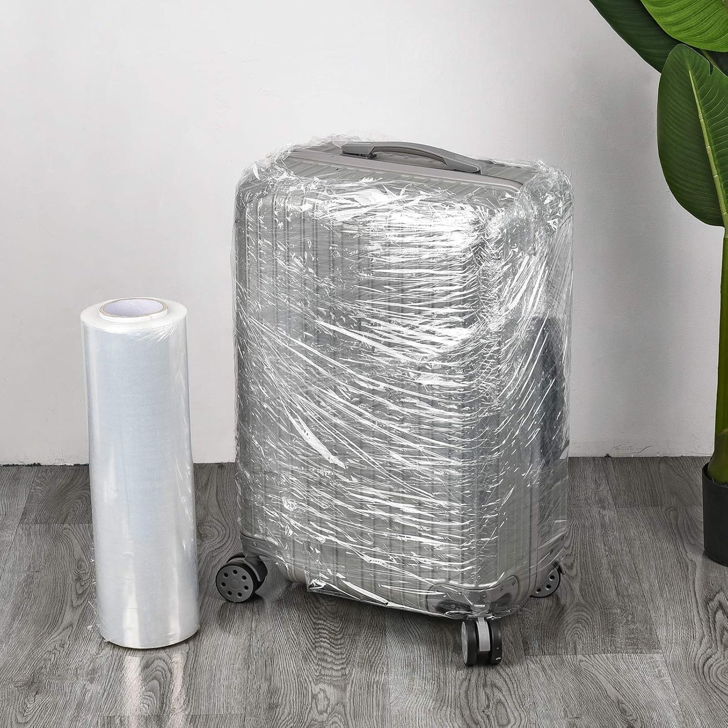 CLEAR CAST PALLET STRETCH WRAP FILM – 18 INCH X 1500 FT – 80 GAUGE 20 MICRON – 4 ROLLS 6000 FT TOTAL