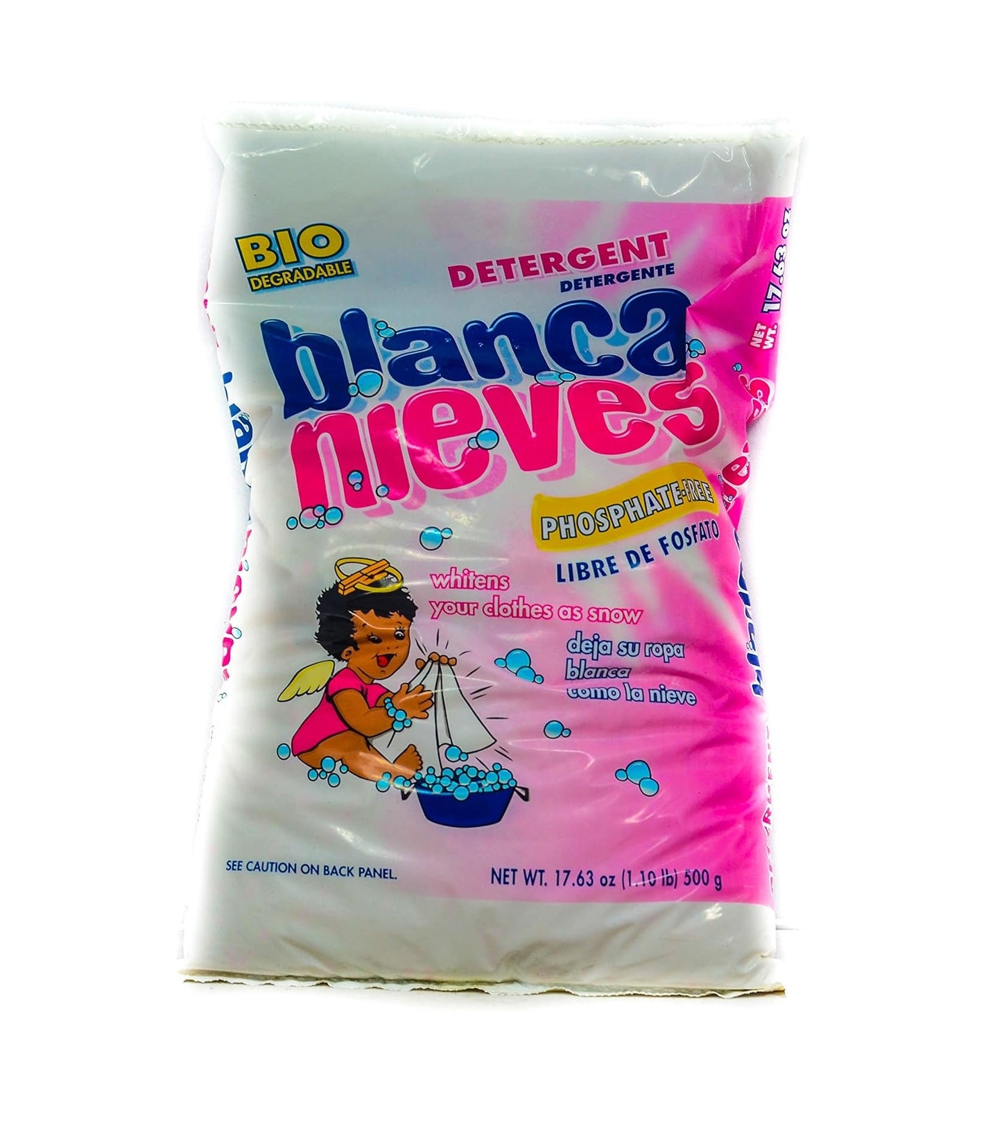 BIODEGRADABLE POWDER LAUNDRY DETERGENT – PHOSPHATE FREE – 500 G 17.63 OZ EACH – 6 PACK