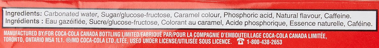 COCA COLA CLASSIC COKE – 12 FL OZ CANS – PACK OF 12 – IMPORTED FROM CANADA