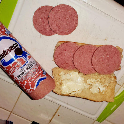 INDUVECA SMOKED COOKED SALAMI, READY-TO-EAT, 32 OZ (PACK OF 3)