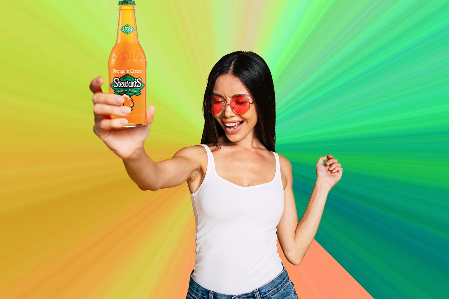 Stewart’s Orange & Cream Soda, 12 fl oz Glass Bottles (Pack of 12)