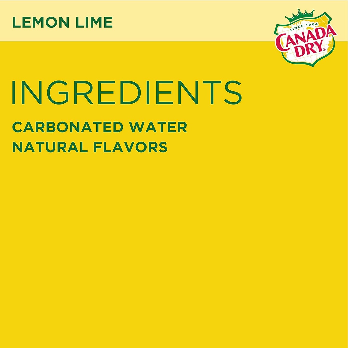 CANADA DRY LEMON LIME SPARKLING SELTZER WATER – 12 FL OZ CANS – PACK OF 12