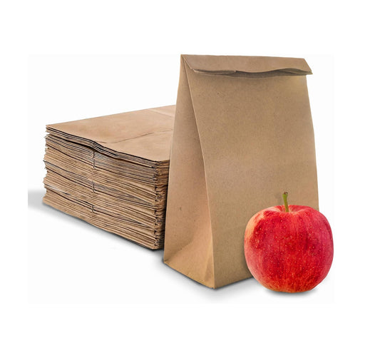 BROWN KRAFT PAPER BAGS – 3 LB SIZE – 500 COUNT