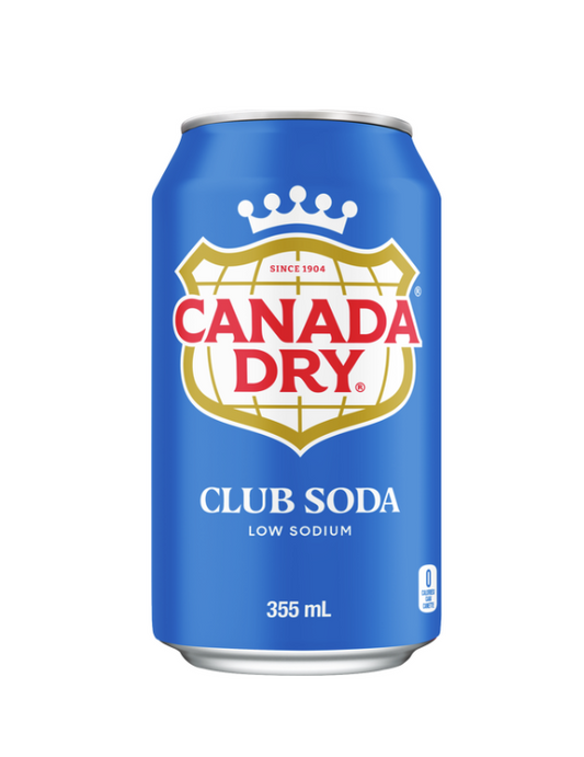 CANADA DRY CLUB SODA -12 FL OZ- 24 PACK