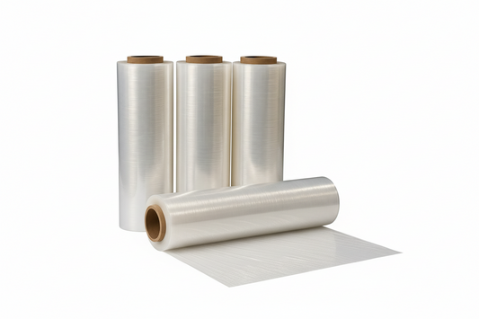 PALLET WRAP STRETCH FILM, 30 MICRON, HEAVY DUTY (4 ROLLS)
