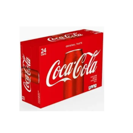 COCA COLA CLASSIC SODA – 12 FL OZ CANS – PACK OF 24
