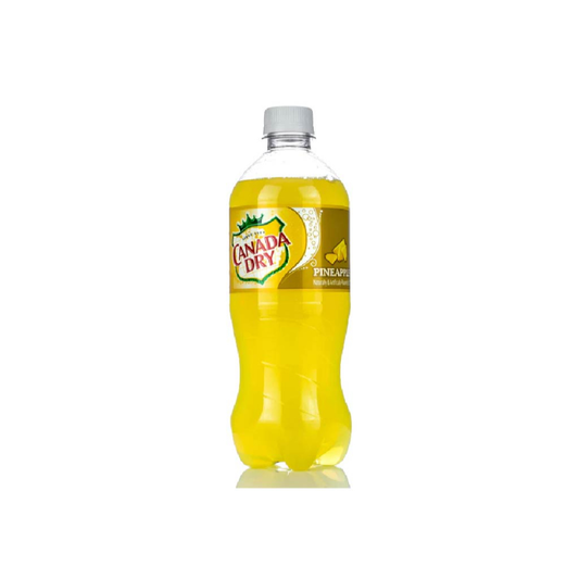 CANADA DRY PINEAPPLE SODA – 20 FL OZ BOTTLES – PACK OF 24