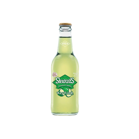 Stewart’s Key Lime Soda, 12 oz Glass Bottles (6-Pack, Total 72 oz) – Classic Craft Soda