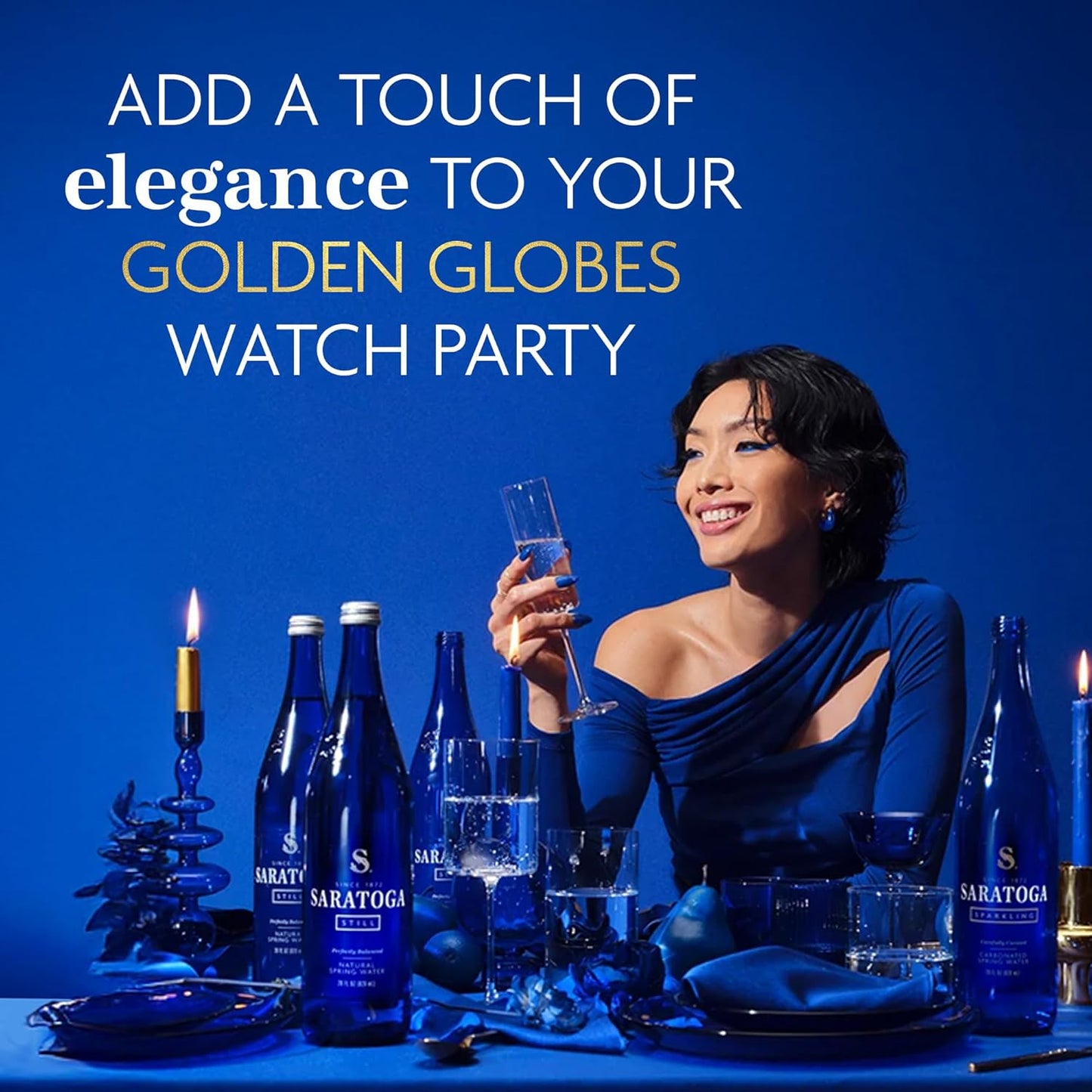 Saratoga Sparkling Spring Water 28 Fl Oz Bottles – 12 Pack PET Plastic