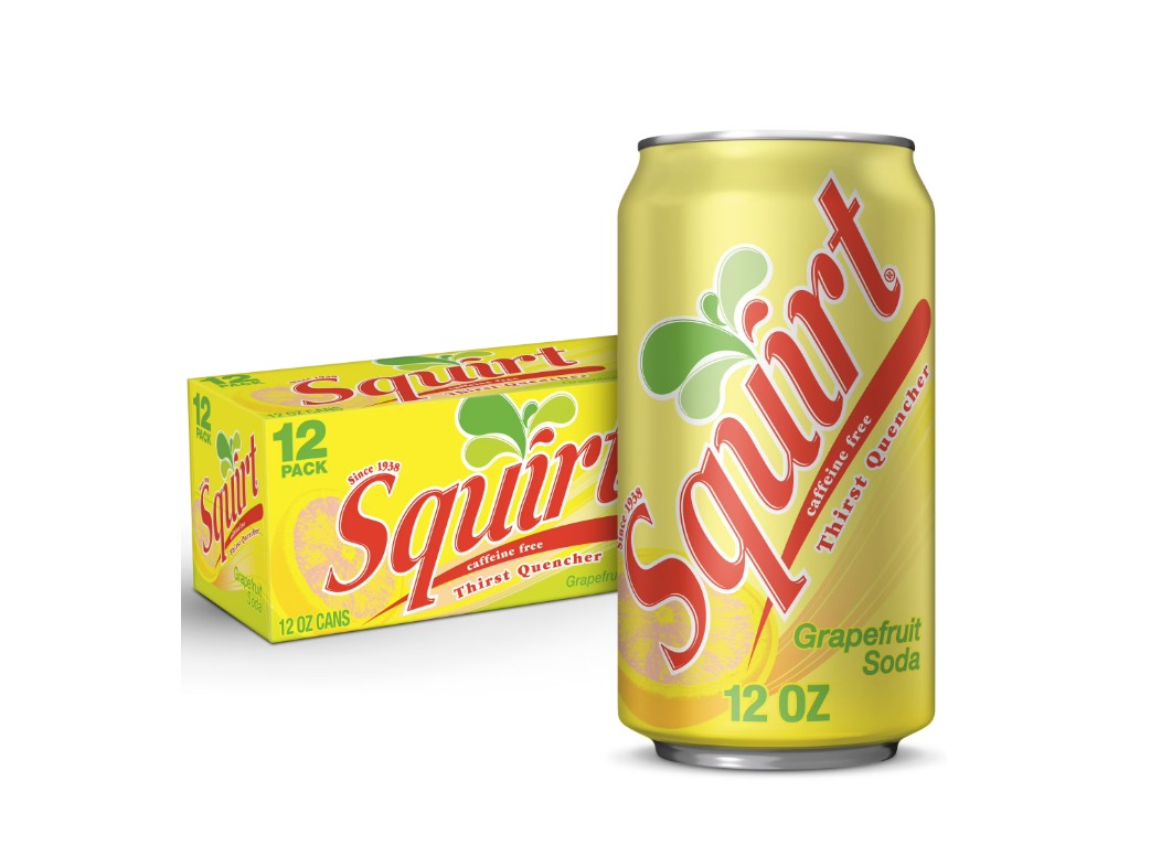 Squirt Citrus Soda, 12 oz Cans (Pack of 24) – Crisp & Refreshing Grapefruit Citrus Soft Drink