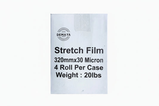 PALLET WRAP STRETCH FILM, 30 MICRON, HEAVY DUTY (4 ROLLS)