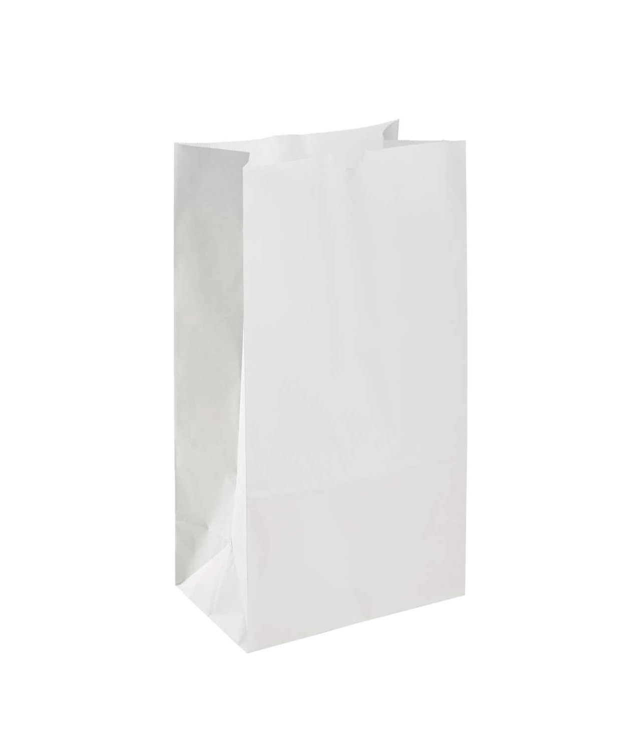 DEMAYA Paper Lunch Bags White, Versatile Paper Lunch Bags for Food, Take Out or Retail Shopping - Sturdy, Self-Standing, 500 Count