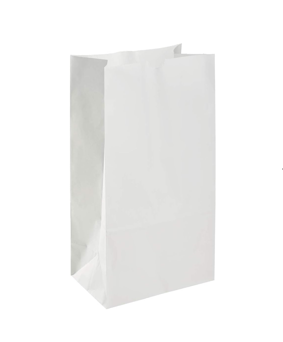 DEMAYA Paper Lunch Bags White, Versatile Paper Lunch Bags for Food, Take Out or Retail Shopping - Sturdy, Self-Standing, 500 Count