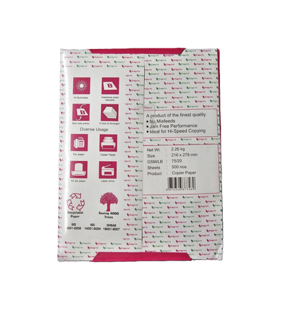 FINEPRINT COPIER PAPER, 8.5" X 11", 500 SHEETS PER REAM