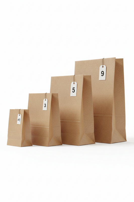 DEMAYA Brown Paper Bags 500 CT, Heavy-Duty Kraft Paper Lunch, Retail & Takeout Bags for Food Service & Everyday Use