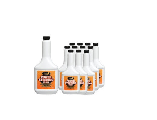 JOHNSEN’S REGULAR POWER STEERING FLUID, 12 OZ BOTTLES (PACK OF 12)