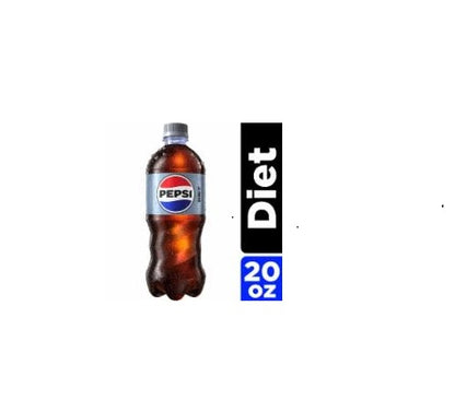 DIET PEPSI SODA, 20 FL OZ BOTTLES (12 PACK)