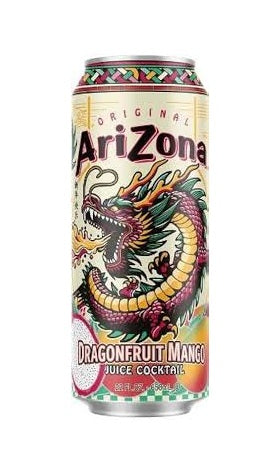 ARIZONA DRAGONFRUIT MANGO BEVERAGE – 22 FL OZ CANS – PACK OF 12
